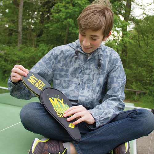 Schildkröt tafeltennis set My Urban Style met bat en 4 ballen-3