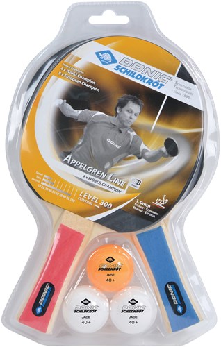 Tafeltennis set Appelgren 300 met batjes en ballen voor kinderen-3