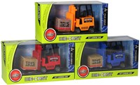 Die-cast heftruck speelgoed geel met metaal en kunststof