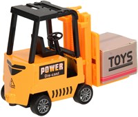Die-cast heftruck speelgoed geel met metaal en kunststof-3