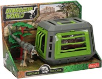 Coffret de jeu dinosaure avec cage - set de jouets pour enfants - jouet dinosaure