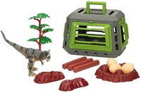 Coffret de jeu dinosaure avec cage - set de jouets pour enfants - jouet dinosaure-2