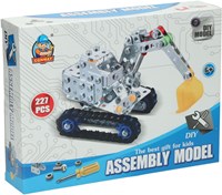 Coffret de construction en métal pelleteuse - jouet de construction 227 pièces