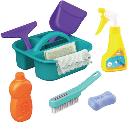 Lobbes set de nettoyage salle de bain jouet 9 pièces plastique enfants-2