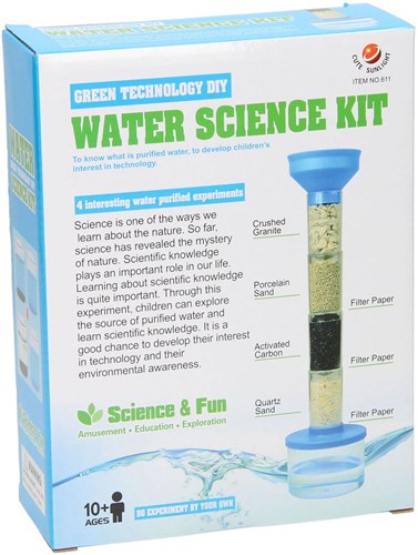 Water Science Kit experimentenset speelgoed waterfilter blauw-2