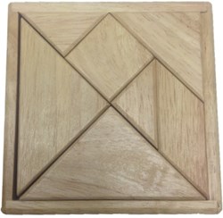 HOT Games tangram puzzle en bois 12cm jouet éducatif perception spatiale