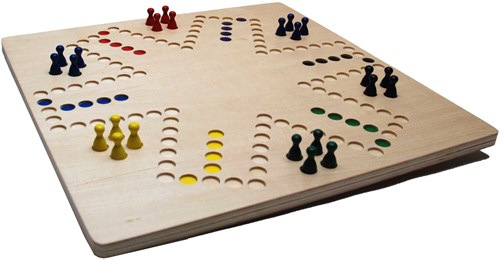 HOT Games jeu de plateau Keezen en bois - Jeu familial 4 à 6 joueurs-3