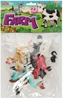 Animaux de la ferme set de jeu jouet éducatif plastique 6 pièces