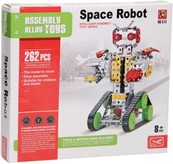 Coffret de construction robot métal 262 pièces jouet éducatif