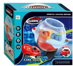 Lobbes racebaan speelgoed Rapid World afschietset vissenkom auto’s