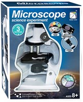 Lobbes microscope jouet science expériences 3x zoom blanc