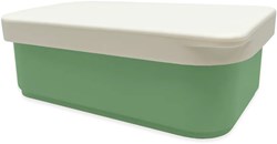 Smikkels boîte à lunch inox avec couvercle en silicone 900ml vert - école enfant