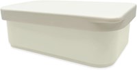 Smikkels lunchbox met siliconen deksel 900ml wit - duurzame broodtrommel