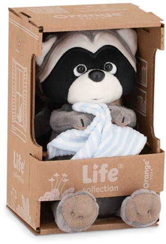Orange Toys peluche raton laveur avec serviette - jouet doux pour enfants-2