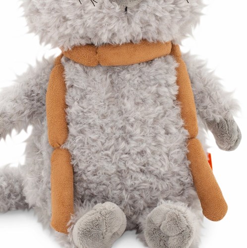 Orange Toys knuffel kat met worsten - pluche speelgoed knuffeldier-3