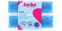 Sorbo éponge de nettoyage XL salle de bain 2 pièces - ultra absorbante