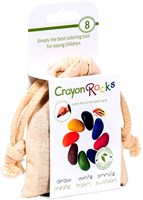 Crayon Rocks crayons de cire dans pochette coton - 8 couleurs créatif-2