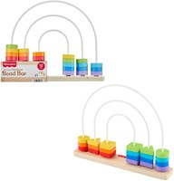 Fisher-Price houten telraam regenboog educatief speelgoed