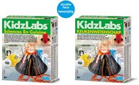 4M KidzLabs SCIENCE : KITCHEN SCIENCE / F R A N S T A L I G E PACKAGE, contient 6 expériences de cuisine, instructions détaillées incluses, boîte 17x22x6 cm, 8+.-2