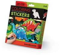 Crocodile Creek Creativity - Autocollants à colorier - Dinosaures