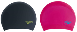 Speedo bonnet de bain junior cheveux longs - silicone - noir vert - natation