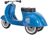 Ambosstoys draisienne scooter bleu - jouet porteur en métal pour enfants-3