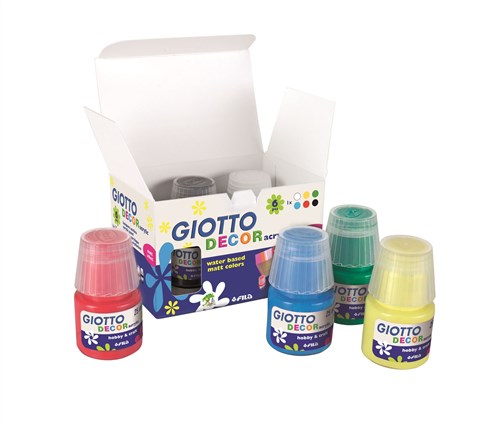 Giotto set de peinture acrylique - Decor Acrylic 6x25 ml pour créations artistiques-2