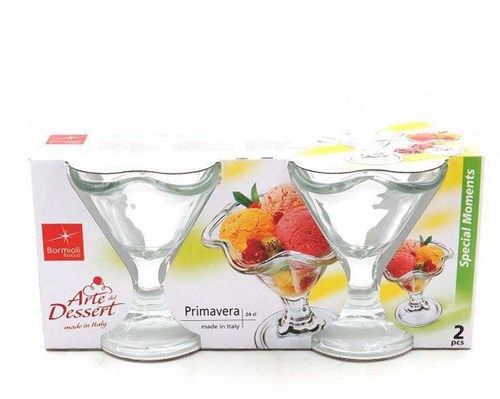 Bormioli ijscoupe set glas transparant 2 stuks Primavera 240 ml