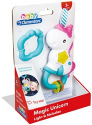Clementoni Baby hochet licorne avec lumière et musique - jouet licorne