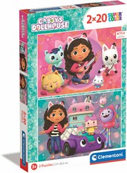 Clementoni Gabby's Dollhouse puzzel - kinderpuzzel 2x20 stukjes karton