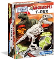 Clementoni archeologie speelgoed T-Rex fluoriserend 7+ educatief
