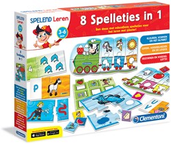 Clementoni Leerspel 8 Spelletjes in 1