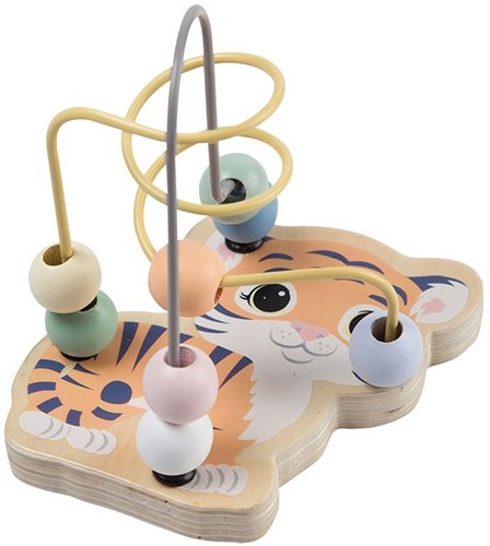 Jouéco jouet en bois labyrinthe perles animaux éducatif-2