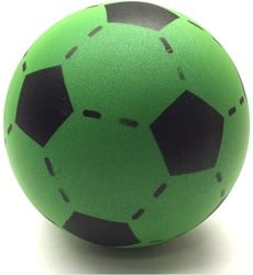 Soft foam zachte voetbal Groen - 20cm
