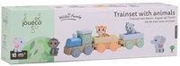 Jouéco houten treinset Wildies Family met dieren - duurzaam speelgoed-3