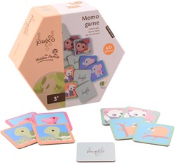 Johntoy jeu de mémoire The Wildies Family jouet éducatif en bois