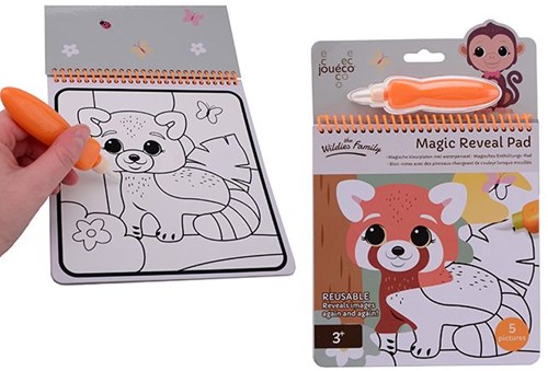 Johntoy bloc de coloriage The Wildies Family bloc de dessin magique papier blanc-2