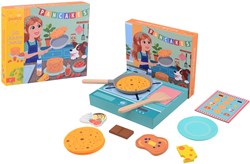 Jouéco set de crêpes en bois dans une boîte - jouet éducatif