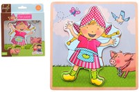 Johntoy Fien en Teun puzzel - educatief speelgoed boerderij-2