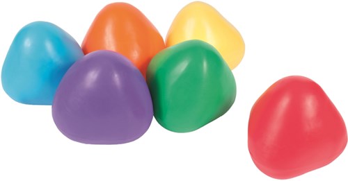 Spordas piramide ballen set van 6 kleuren speelgoed