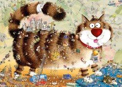 Heye puzzle chats 1000 pièces - Puzzle adulte motif chats