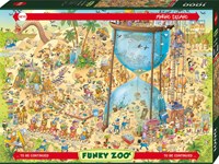 Heye puzzel Desert Habitat 1000 stukjes Funky Zoo cartoon puzzel-2