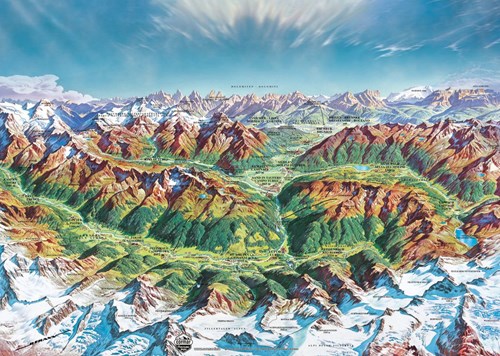 Heye puzzle Alpine Mountain World 2000 pièces - puzzle montagne