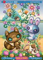 Heye puzzle 500 pièces art Take a Trip Jeremiah Ketner