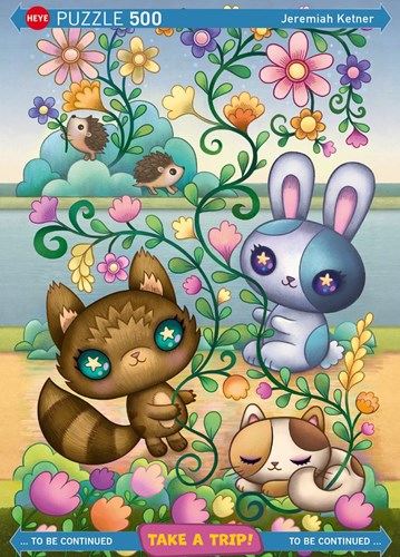 Heye puzzle 500 pièces art Take a Trip Jeremiah Ketner