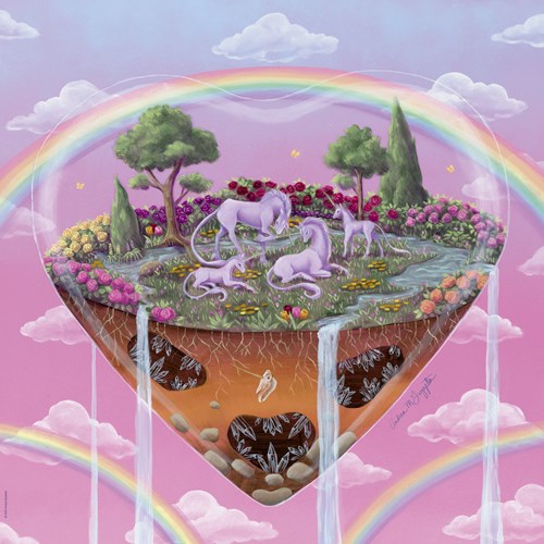 Heye puzzel eenhoorns 1000 stukjes vierkant puzzelplezier
