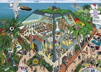 Heye puzzel Beauty Centre 1000 stukjes cartoon Marc Herold