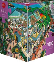 Heye puzzel Beauty Centre 1000 stukjes cartoon Marc Herold-2