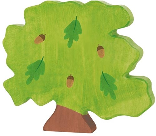 Holztiger houten eik speelgoedfiguur natuur en dieren