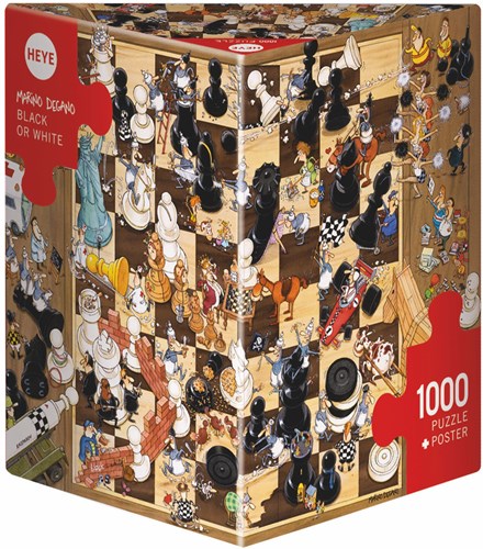 Heye Puzzel Black or White 1000 3hkg.-2